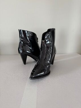 Ankle Boots Black  Patent Leather Women's